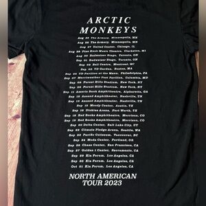 💵Arctic Monkeys 2023 North American Tour Tee Size Small